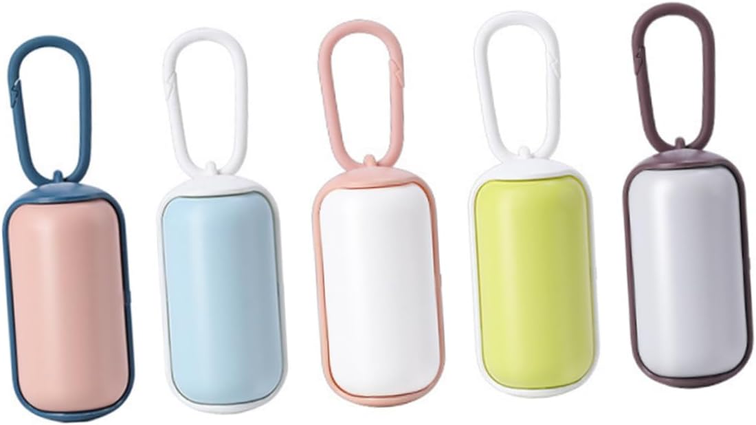 Dog Poop Bag Holder with Leash Hook Dispenser 5 Pack - Image 1