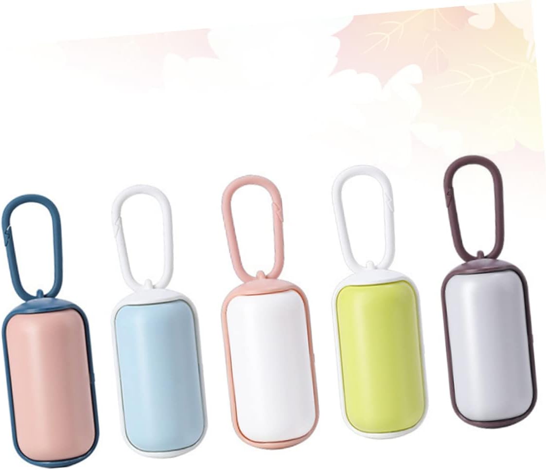 Dog Poop Bag Holder with Leash Hook Dispenser 5 Pack - Image 2