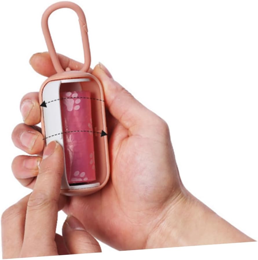Dog Poop Bag Holder with Leash Hook Dispenser 5 Pack - Image 3