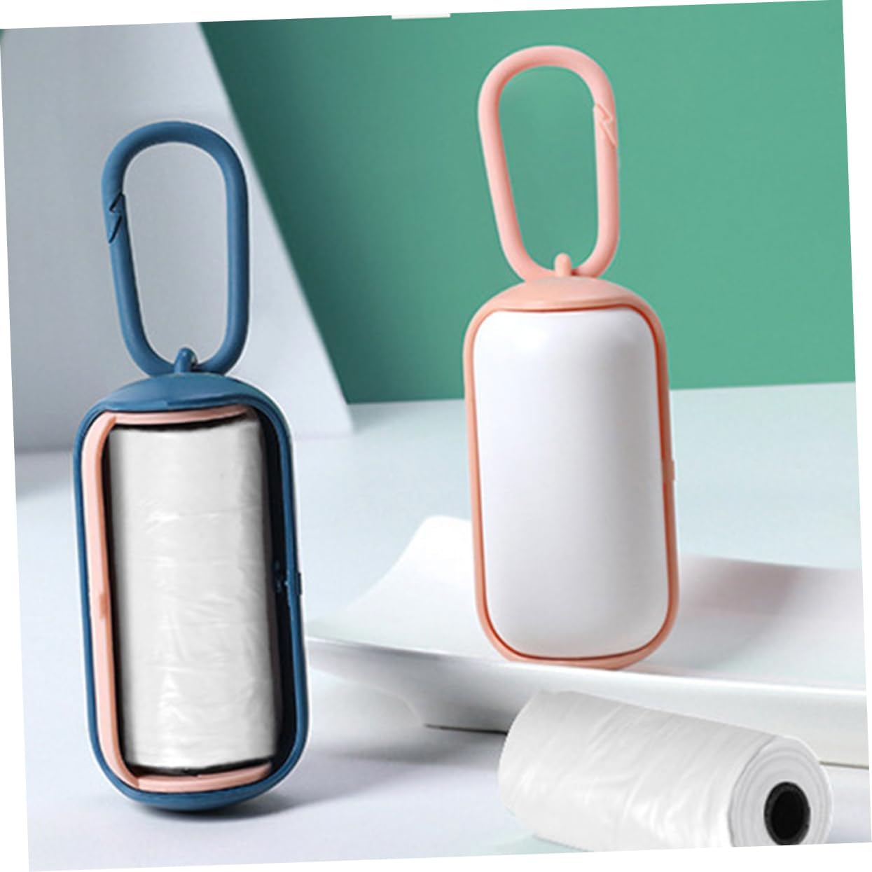 Dog Poop Bag Holder with Leash Hook Dispenser 5 Pack - Image 7