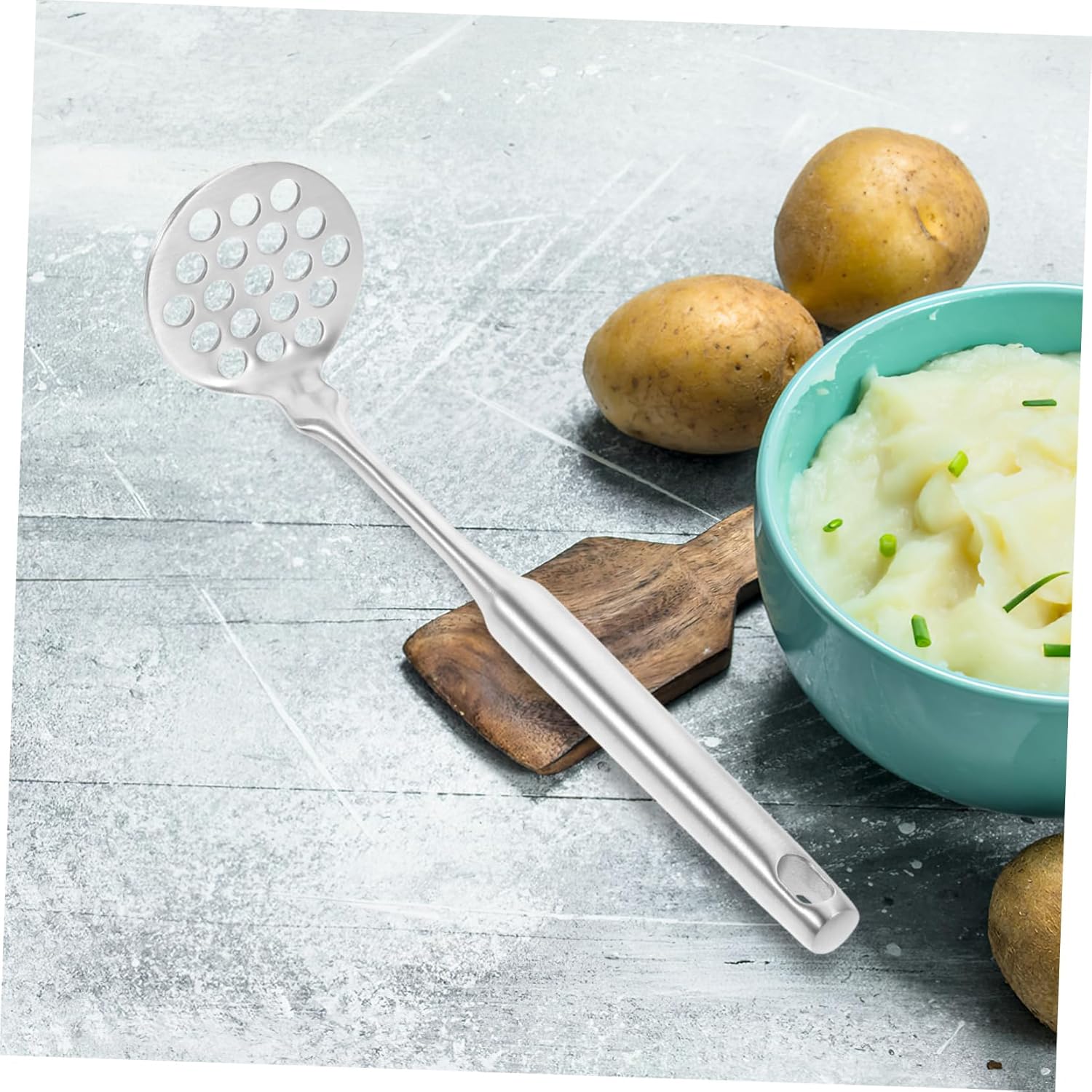 Robust Potato Masher for Vegetables & Fruit - Dishwasher Safe Kitchen Tool - Easy to Clean - Image 5
