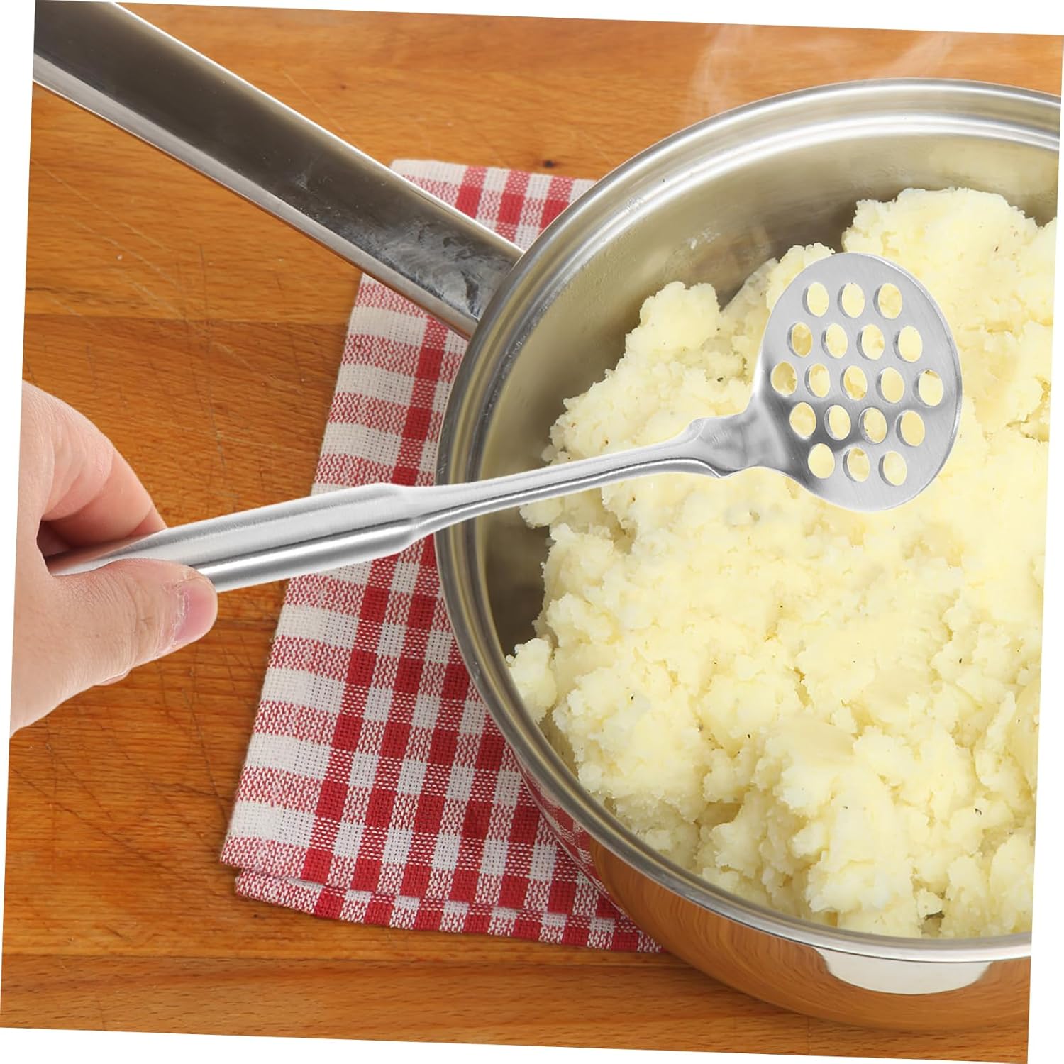 Robust Potato Masher for Vegetables & Fruit - Dishwasher Safe Kitchen Tool - Easy to Clean - Image 6