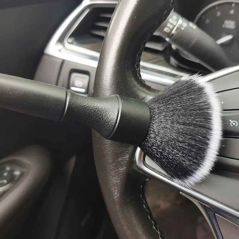 Auto Detailing Brush Set 2 Pack Soft Interior Brush for Dashboard & Vents Scratch-Free - Image 2
