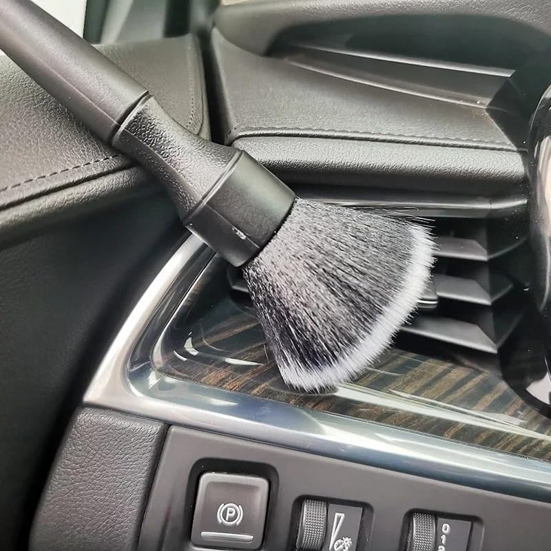 Auto Detailing Brush Set 2 Pack Soft Interior Brush for Dashboard & Vents Scratch-Free - Image 3