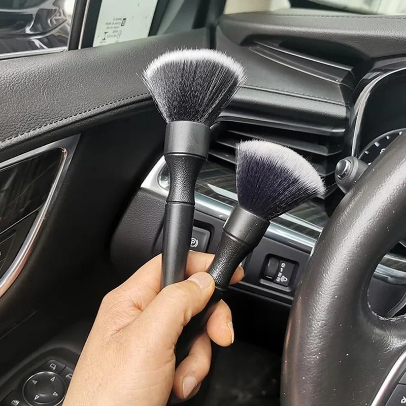 Auto Detailing Brush Set 2 Pack Soft Interior Brush for Dashboard & Vents Scratch-Free - Image 4