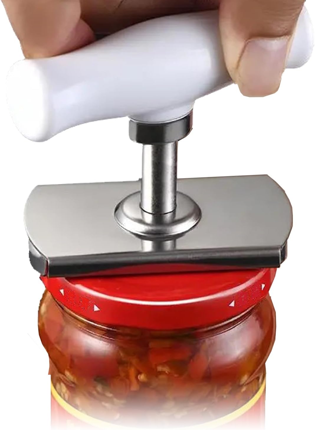 Adjustable Jar Opener Universal Lid Opener for All Sizes Lids Ideal for Seniors & Arthritis Silver 1 Piece - Image 2
