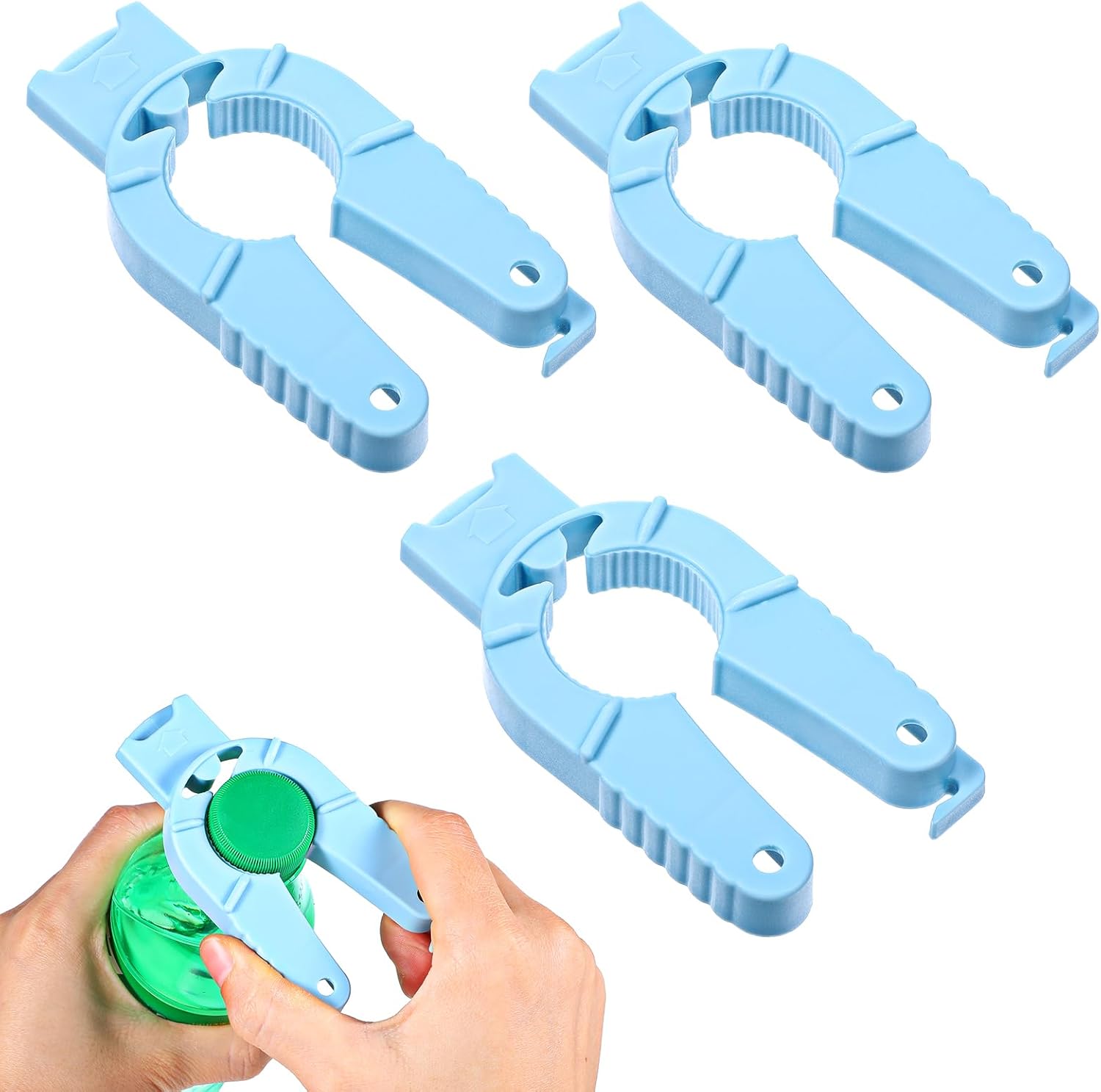 3-Piece Multifunctional Can Opener Set - Kitchen Helper for Effortless Opening & Nail Protection - Image 1