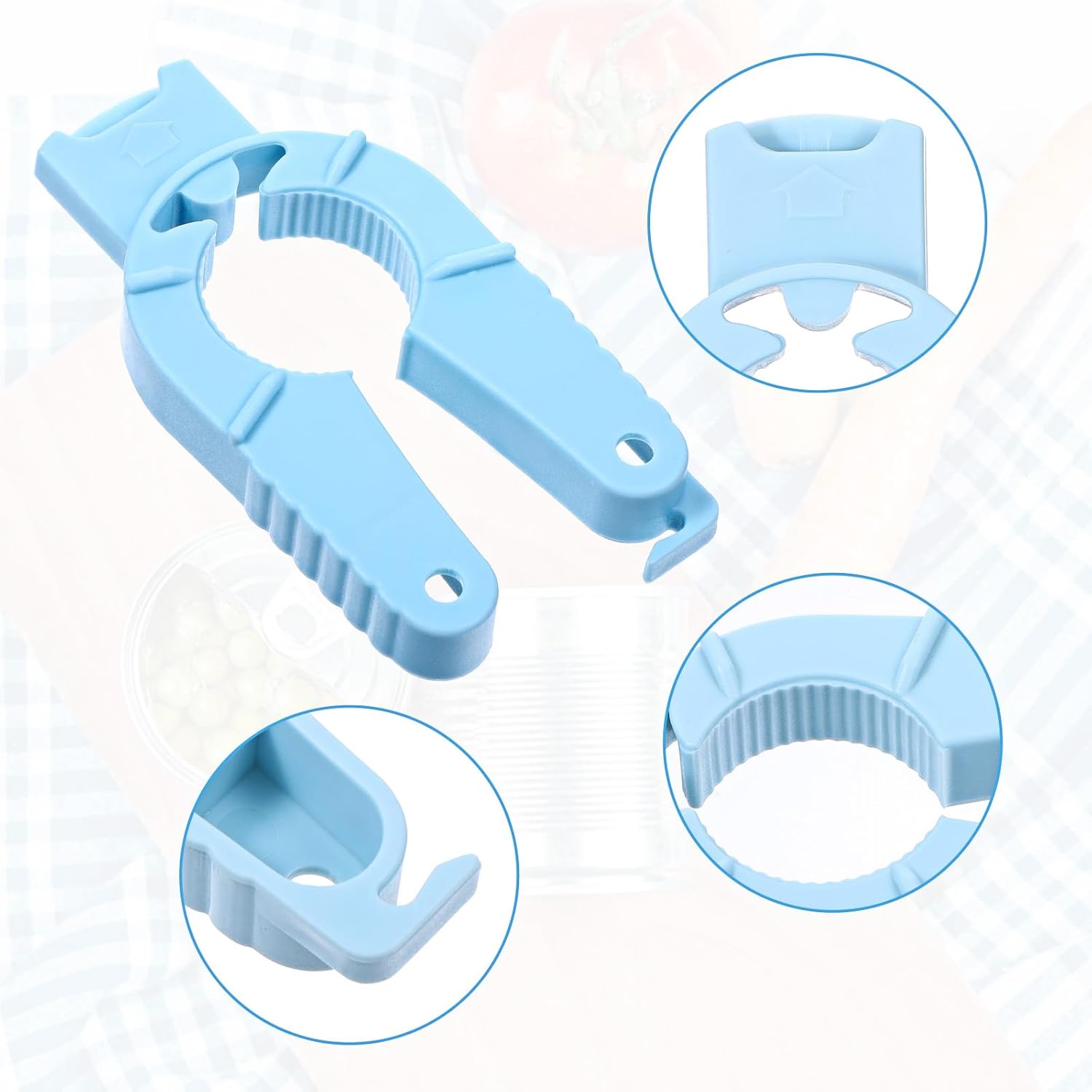 3-Piece Multifunctional Can Opener Set - Kitchen Helper for Effortless Opening & Nail Protection - Image 3