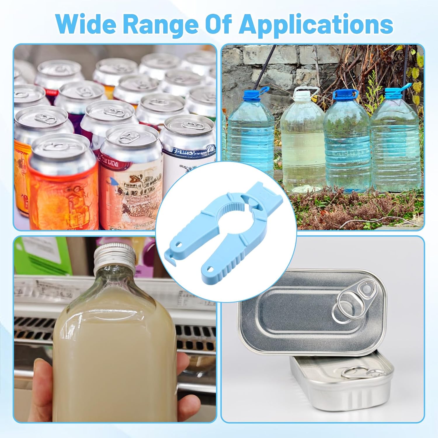 3-Piece Multifunctional Can Opener Set - Kitchen Helper for Effortless Opening & Nail Protection - Image 5