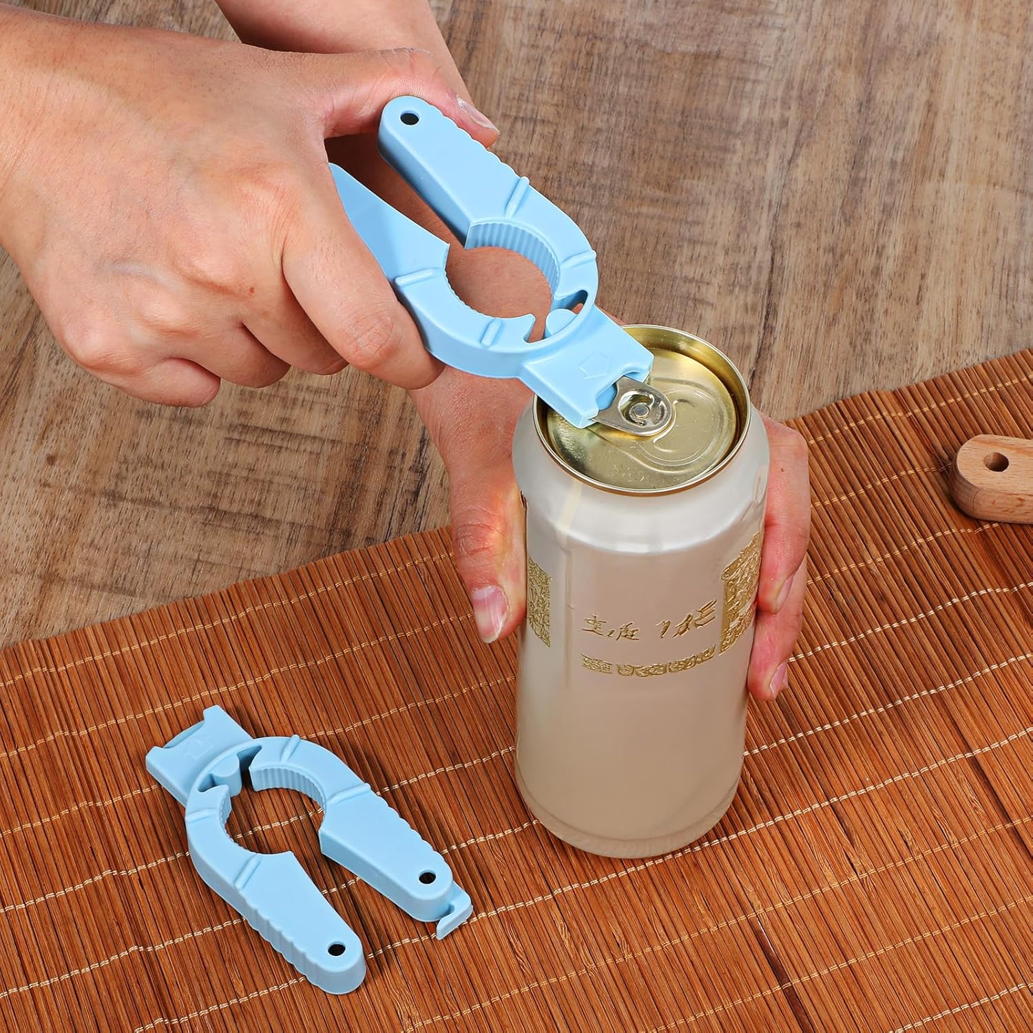 3-Piece Multifunctional Can Opener Set - Kitchen Helper for Effortless Opening & Nail Protection - Image 6