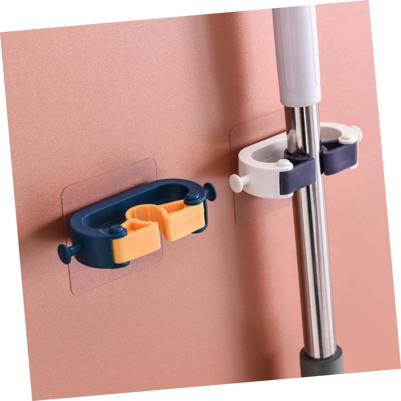 Adhesive Wall Hooks Set of 4 No Drill Hanging System for Kitchen and Garage - Image 5