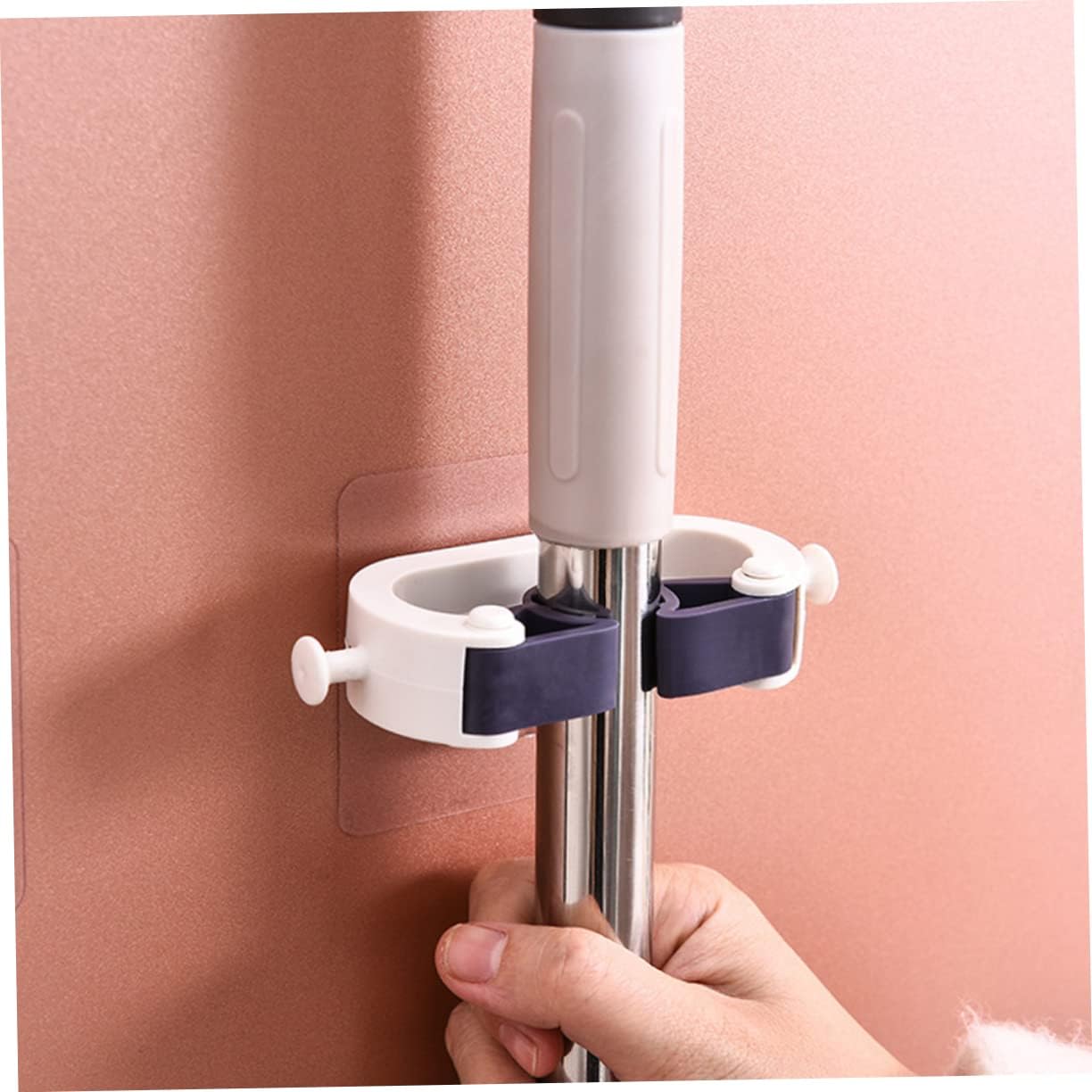 Adhesive Wall Hooks Set of 4 No Drill Hanging System for Kitchen and Garage - Image 7
