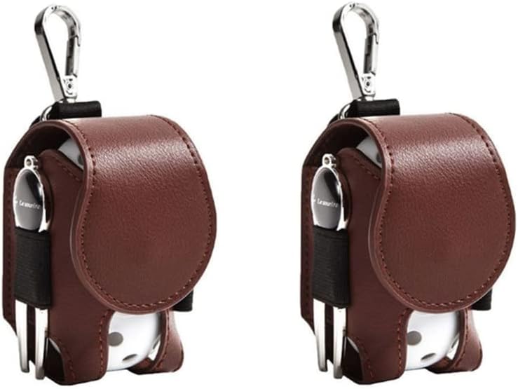 Golf Ball Pouch Set of 2 Belt Clip Holder Perfect Golf Gift for Men - Image 1