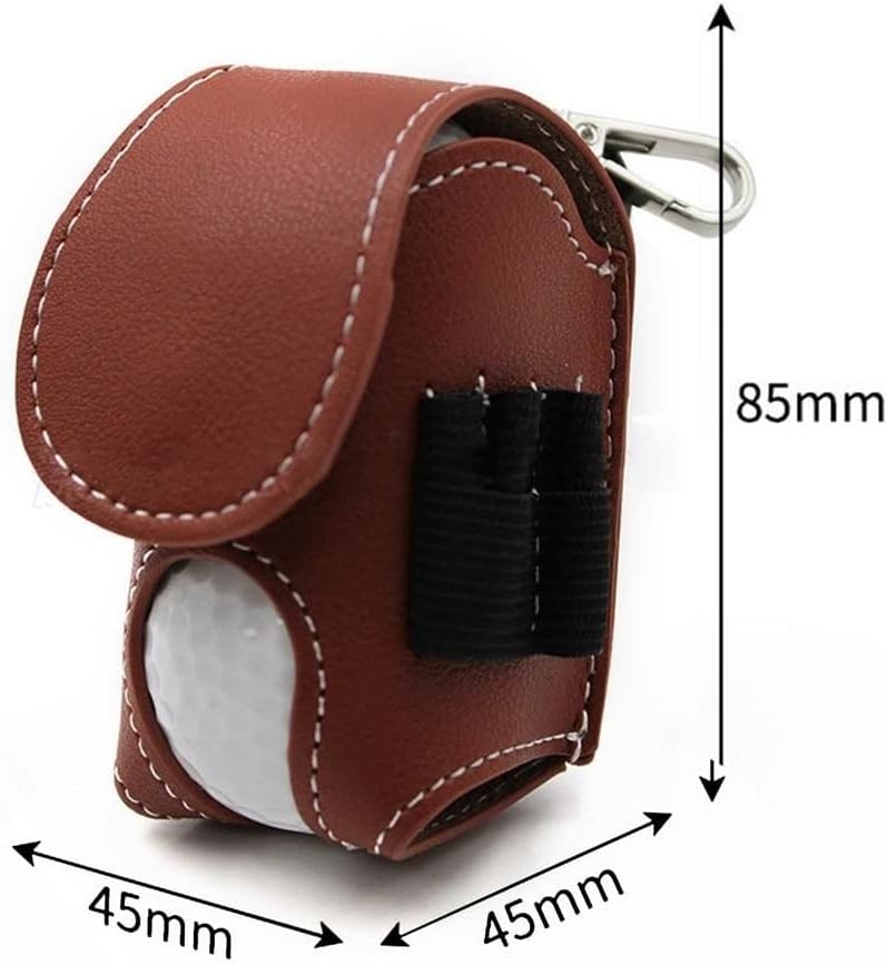 Golf Ball Pouch Set of 2 Belt Clip Holder Perfect Golf Gift for Men - Image 4