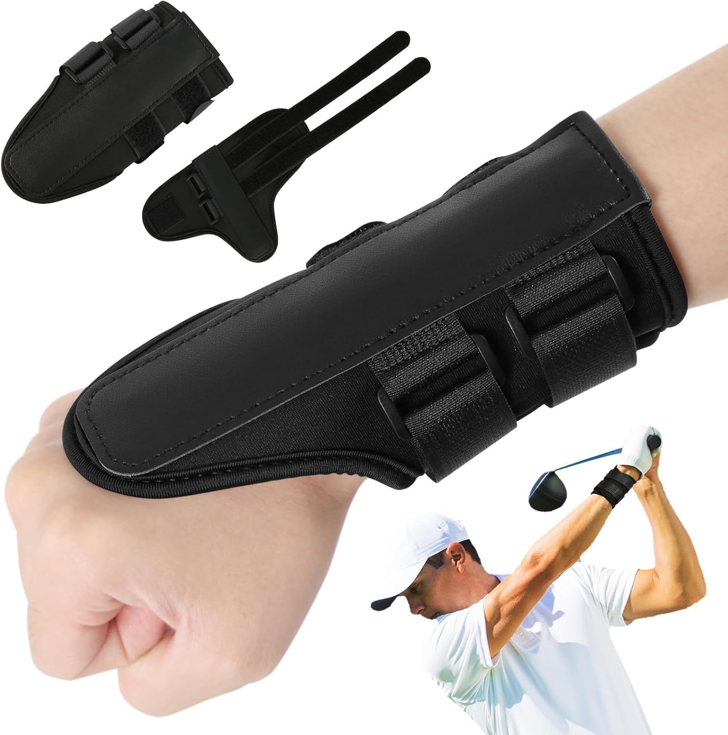Golf Swing Trainer for Beginners - Black - Set of 1 - Ideal Training Aid - Image 1