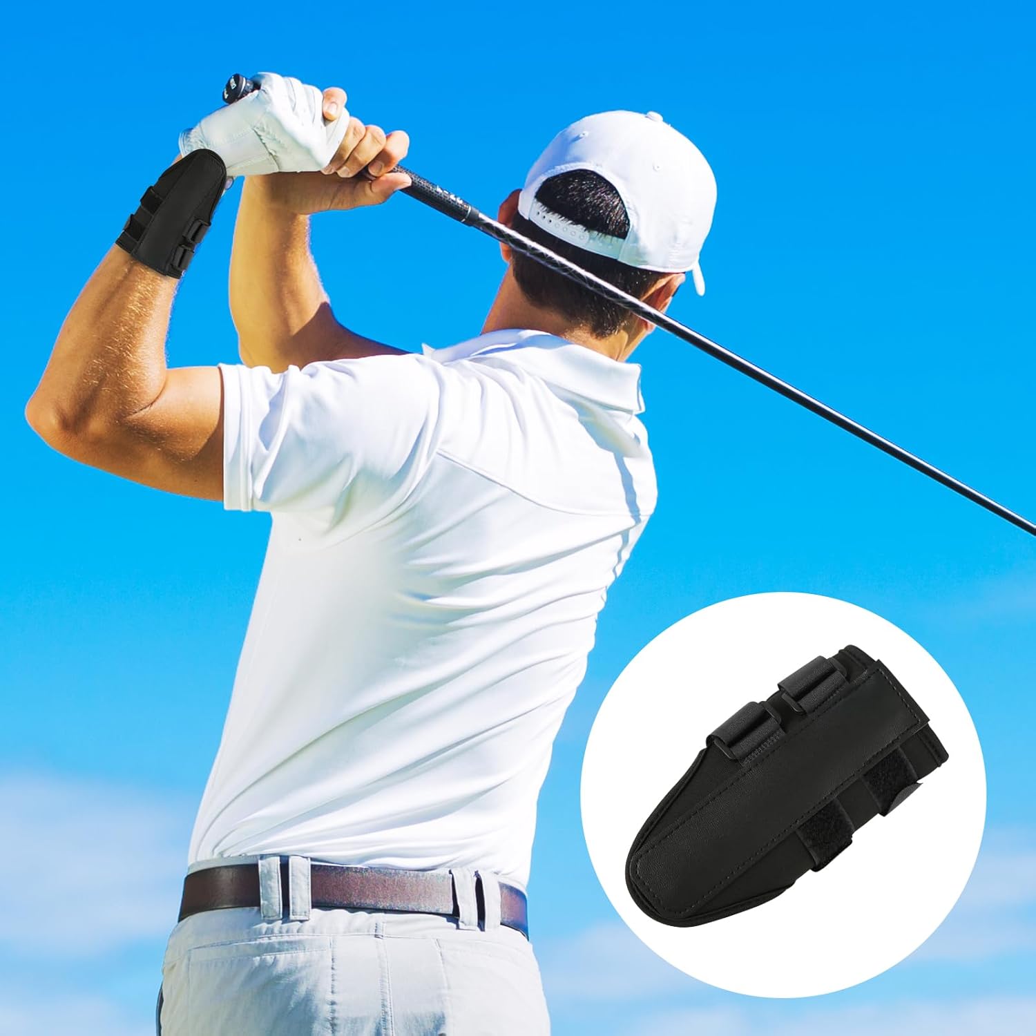 Golf Swing Trainer for Beginners - Black - Set of 1 - Ideal Training Aid - Image 5