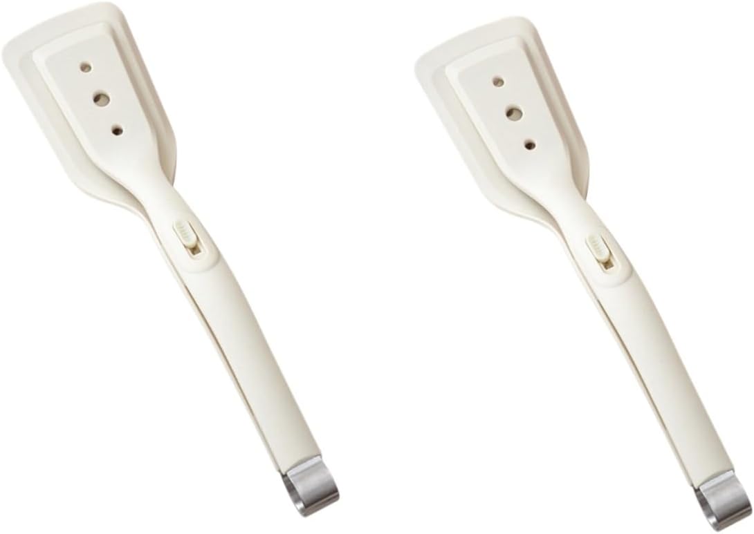 2-in-1 Silicone Spatula Tong Set of 2 Heat Resistant for Flipping and Serving - Image 1
