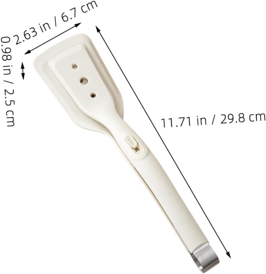 2-in-1 Silicone Spatula Tong Set of 2 Heat Resistant for Flipping and Serving - Image 3