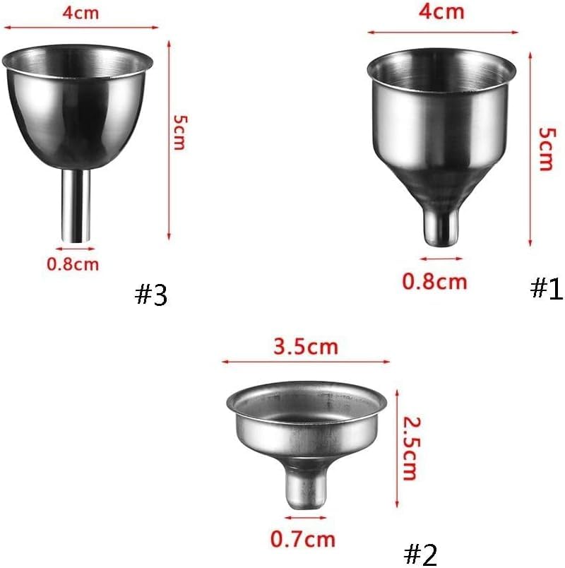 Stainless Steel Mini Funnel for Perfume & Essential Oils - Kitchen & Hobby Use - Silver - 1 Piece - Image 5