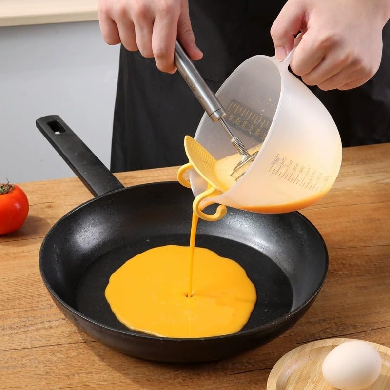 Multifunctional Colander Bowl with Strainer - Measuring Cup/Funnel / Egg Separator - Ideal for Baking - Image 2
