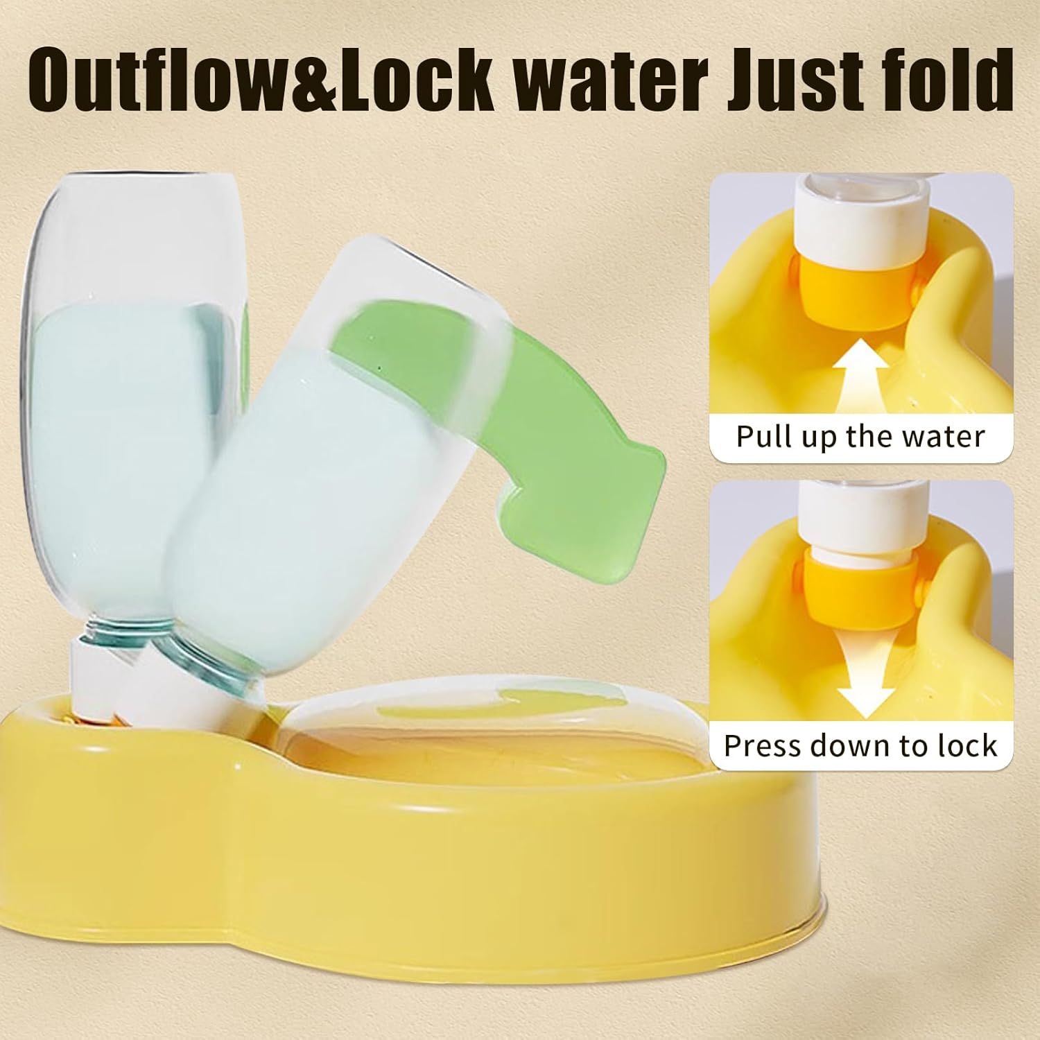 Collapsible Dog Water Bottle 350ml Leakproof BPA Free for Travel Outdoor Use - Image 4