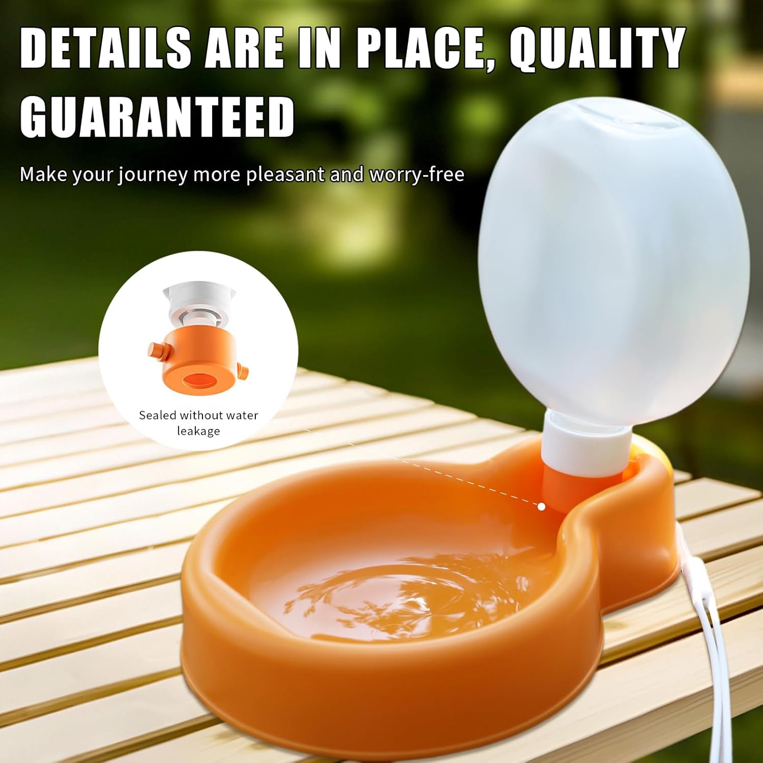 Collapsible Dog Water Bottle 350ml Leakproof BPA Free for Travel Outdoor Use - Image 5