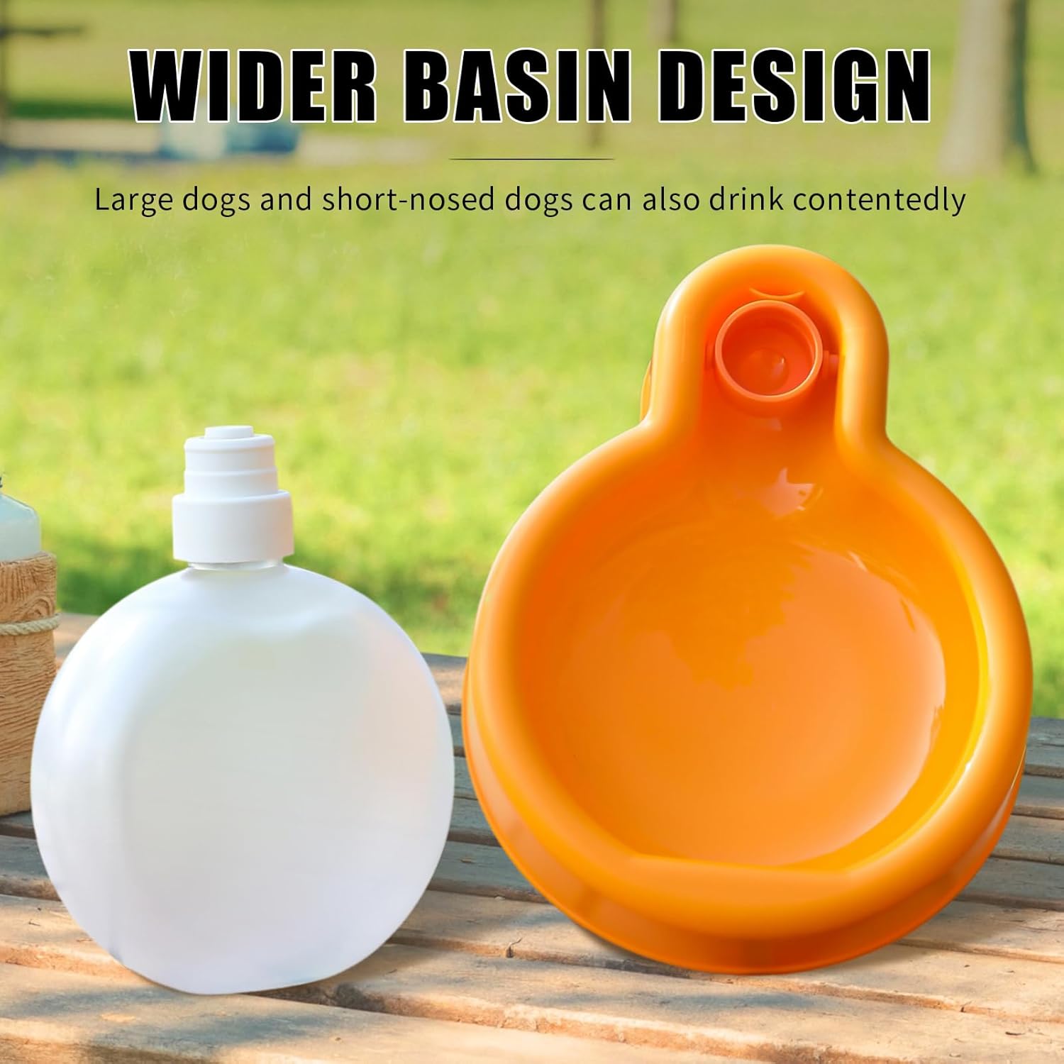 Collapsible Dog Water Bottle 350ml Leakproof BPA Free for Travel Outdoor Use - Image 6