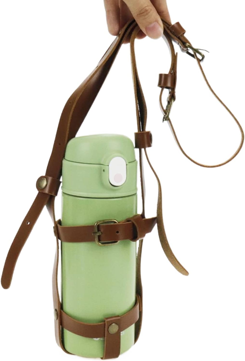Universal Water Bottle Carrier Strap - Hands-Free Adjustable Holder for Walking, Cycling & Festivals - Pack of 1 - Image 2