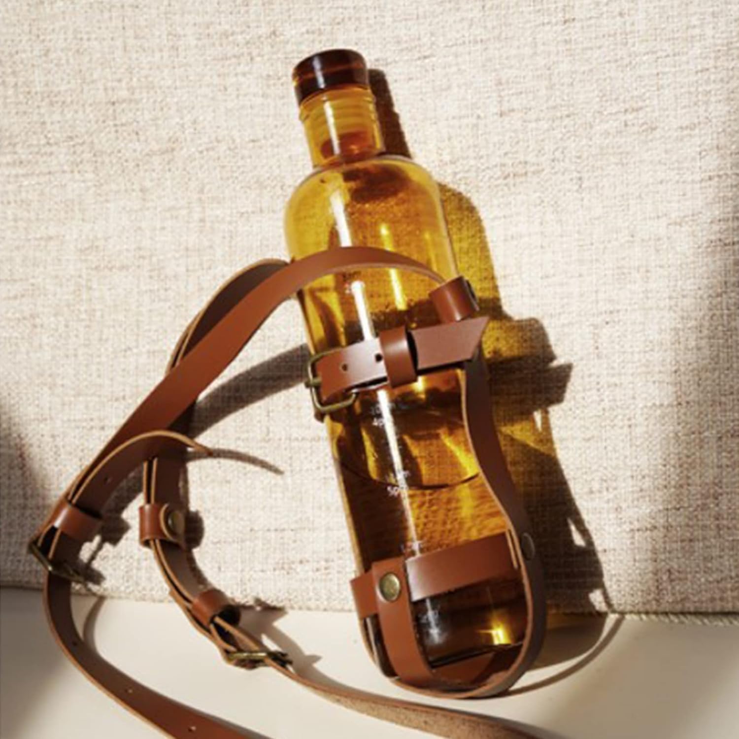 Universal Water Bottle Carrier Strap - Hands-Free Adjustable Holder for Walking, Cycling & Festivals - Pack of 1 - Image 3