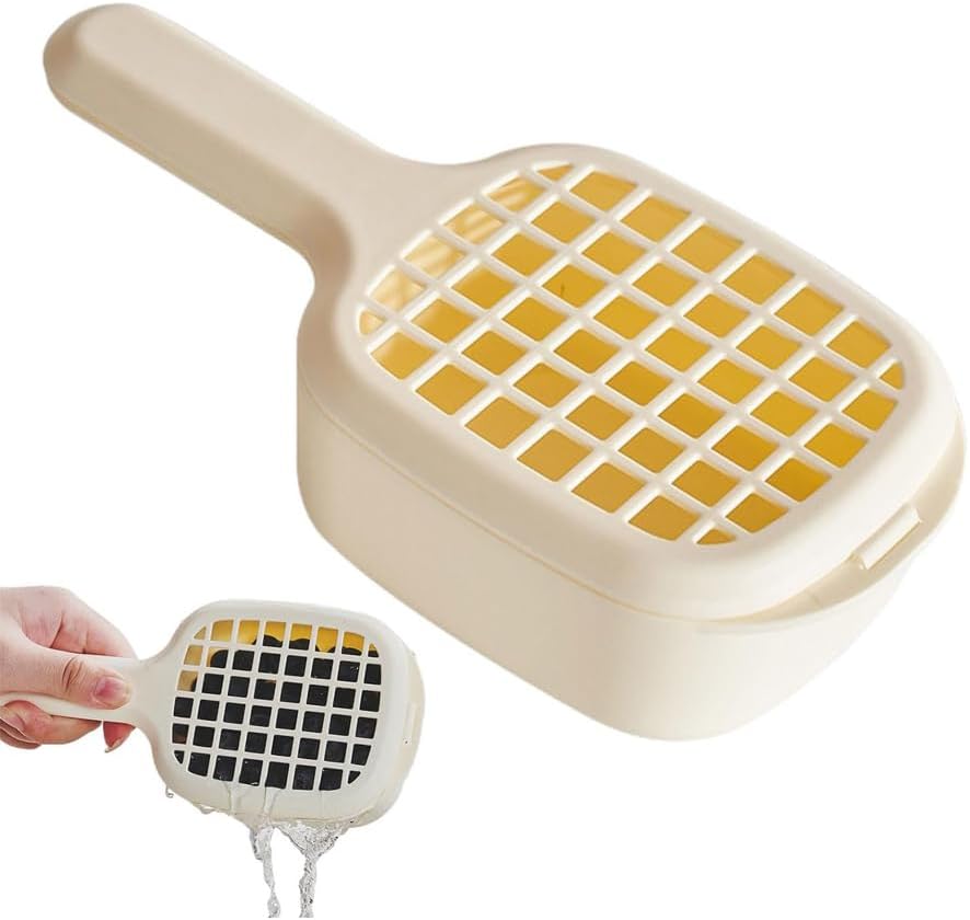 2-in-1 Sink Strainer Colander 2-in-1 Sink & Strainer Handy Shake and Drain System for Vegetables Fruit & Salad Large Capacity Yellow - Image 1