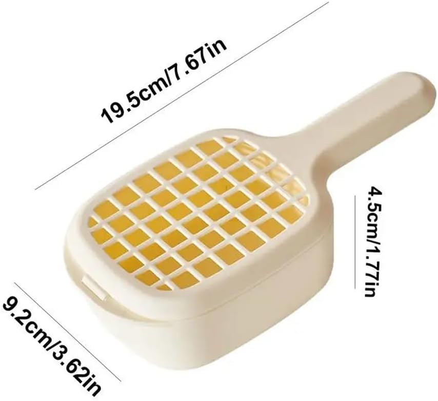 2-in-1 Sink Strainer Colander 2-in-1 Sink & Strainer Handy Shake and Drain System for Vegetables Fruit & Salad Large Capacity Yellow - Image 5