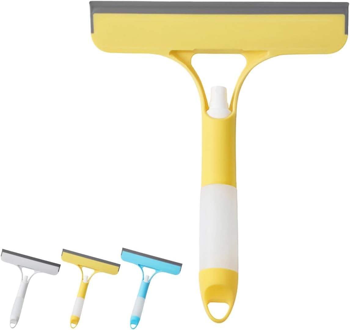 3-in-1 Window Wiper with Spray - Squeegee, Washer & Microfiber Cleaner for Streak-Free Windows, Showers & Cars - Set of 1 - Image 1