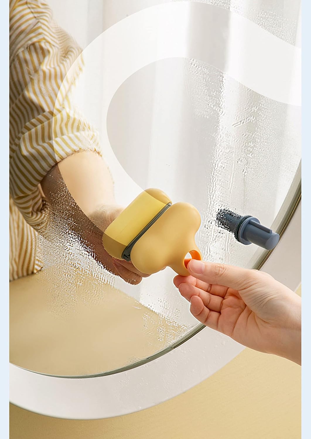 3-Pack Mini Shower Squeegee with Suction Cup - Small Window Cleaner for Bathroom & Mirror - Image 6