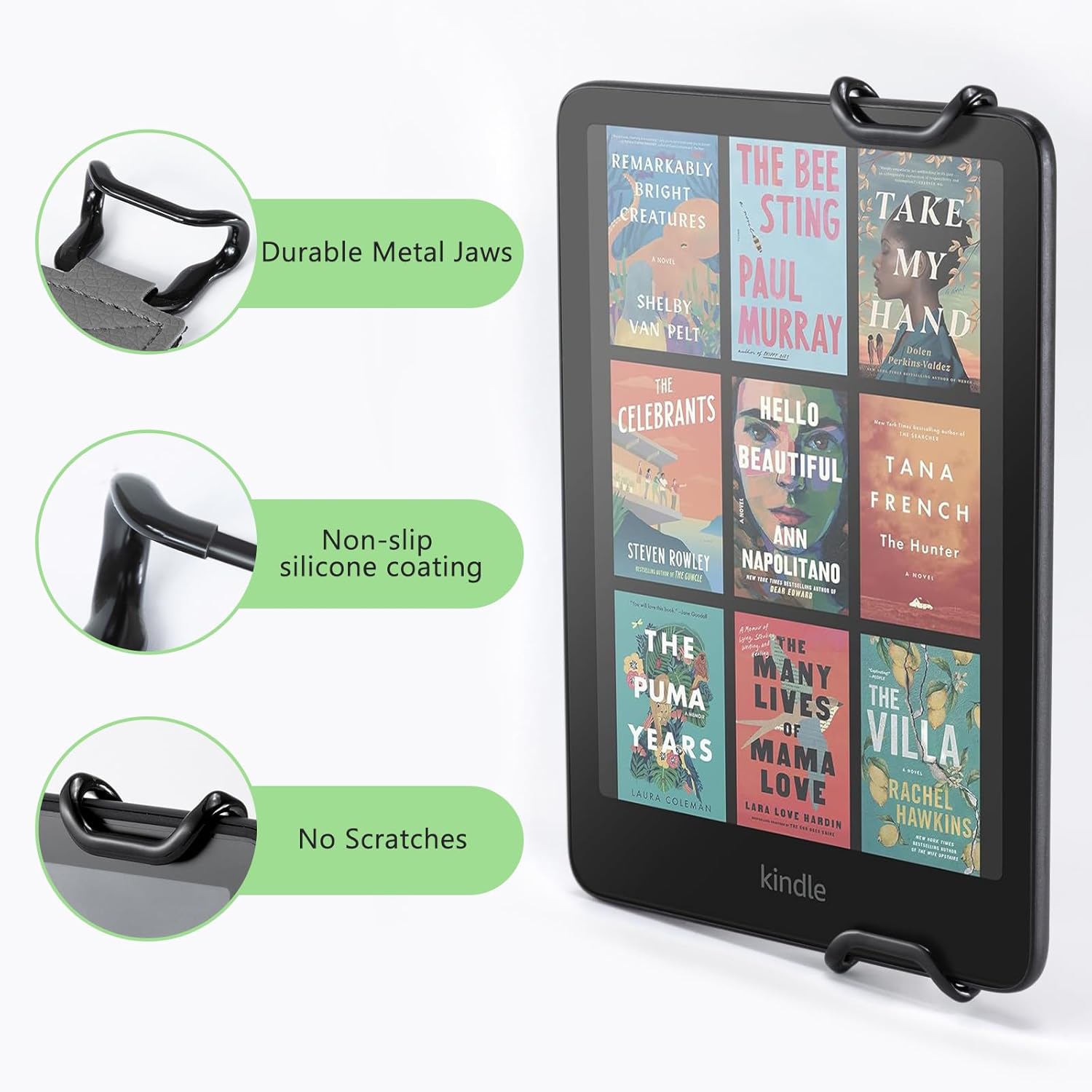 Elastic Green Handband for 6-7.5 inch E-book Tablet - High Stretch E-Reader Accessory - Image 6