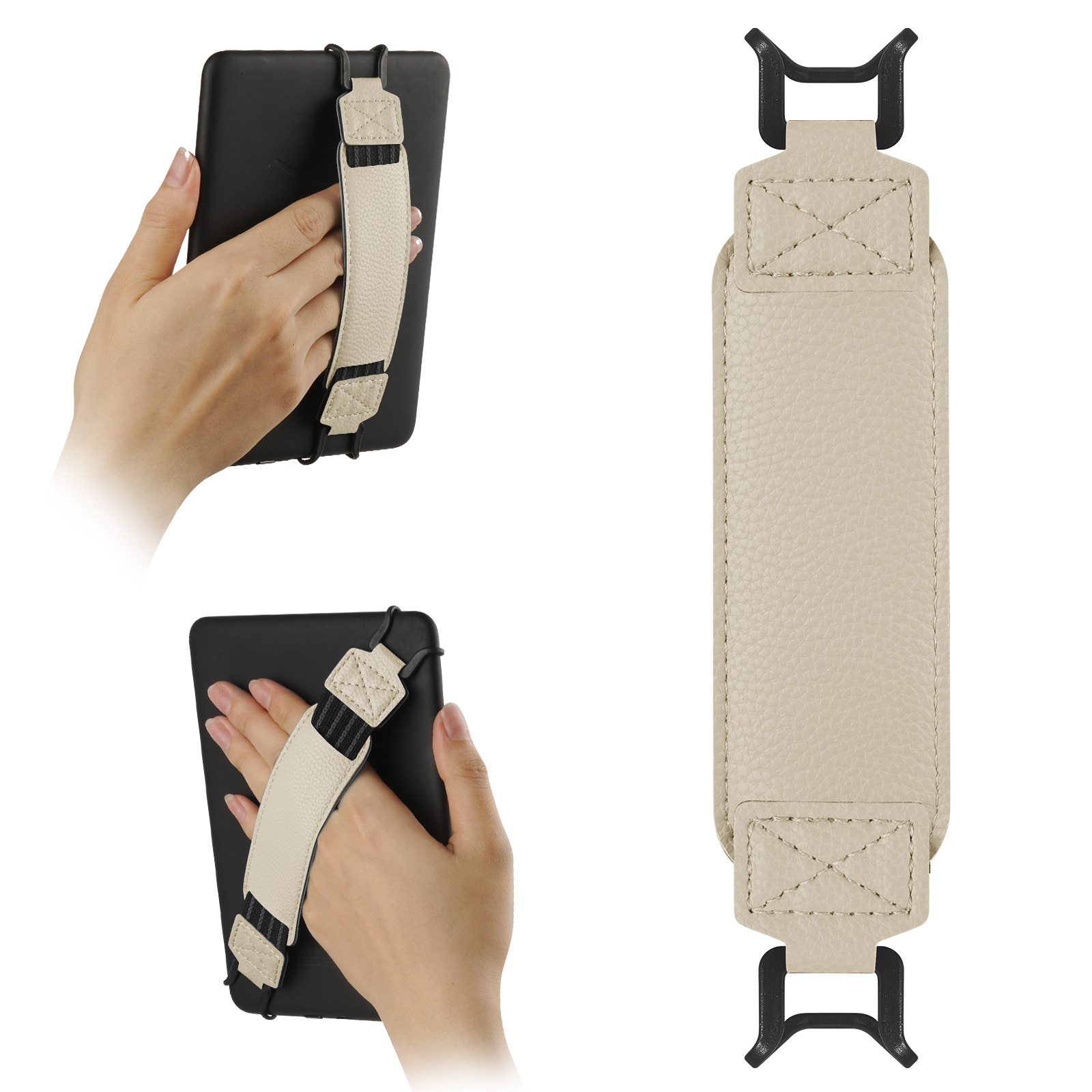 Beige High Elasticity Handband Compatible with 6-7.5 inch E-book Tablets - Tablet Accessory - Image 1