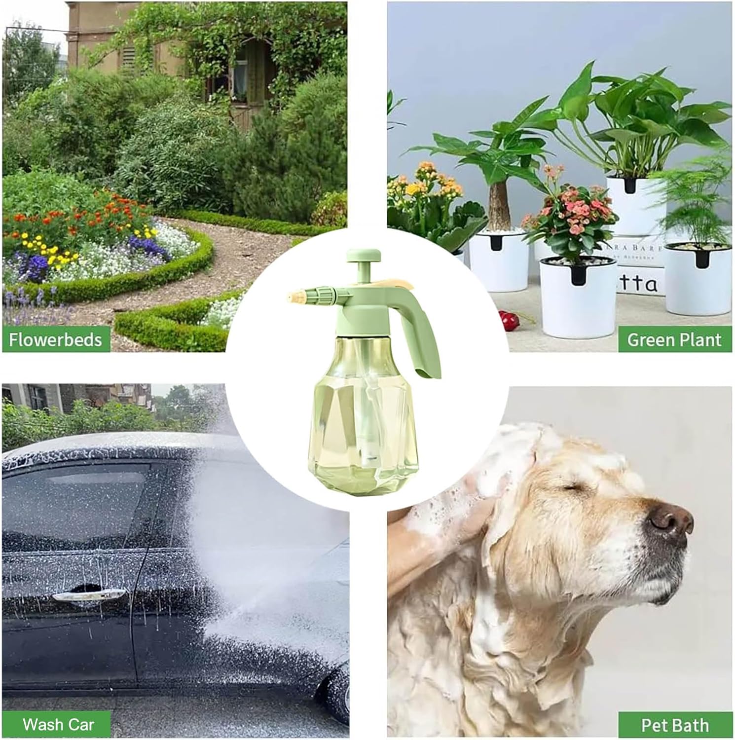 1.5L Pressure Sprayer with Adjustable Nozzle - Garden Plant Watering and Cleaning Tool - Image 5