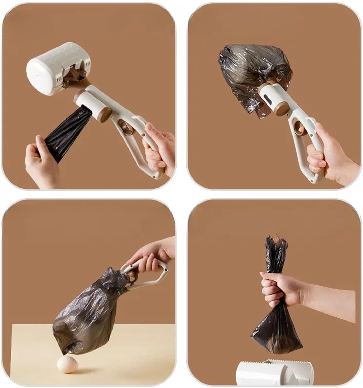 Dog Poop Scoop Long Steel 60cm One-Handed Operation Garden Park Use - Image 5