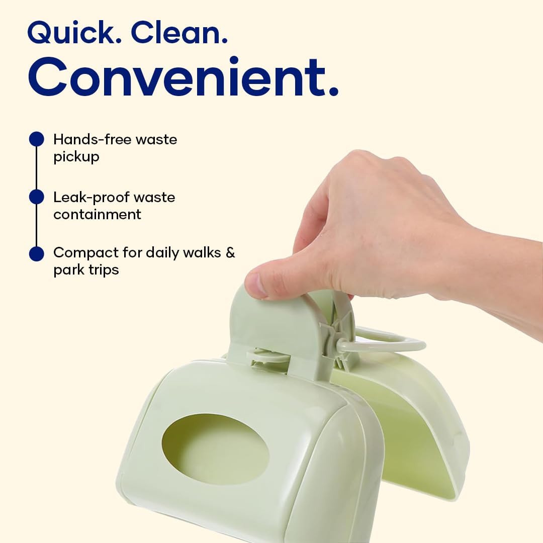 3-in-1 Dog Poop Bag Dispenser Blue Portable Leakproof Easy to Use Pet Waste Cleaning Helper - Image 4