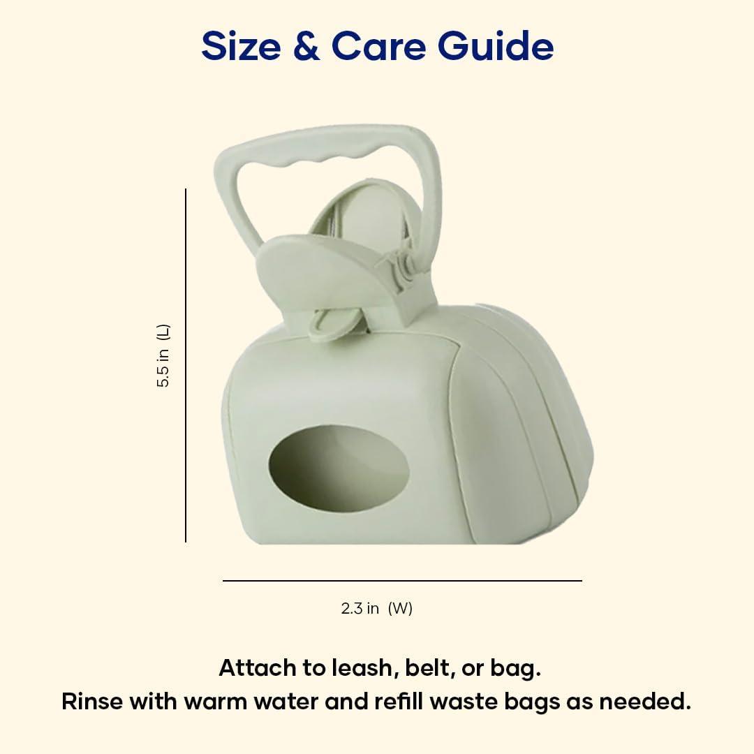 3-in-1 Dog Poop Bag Dispenser Blue Portable Leakproof Easy to Use Pet Waste Cleaning Helper - Image 6