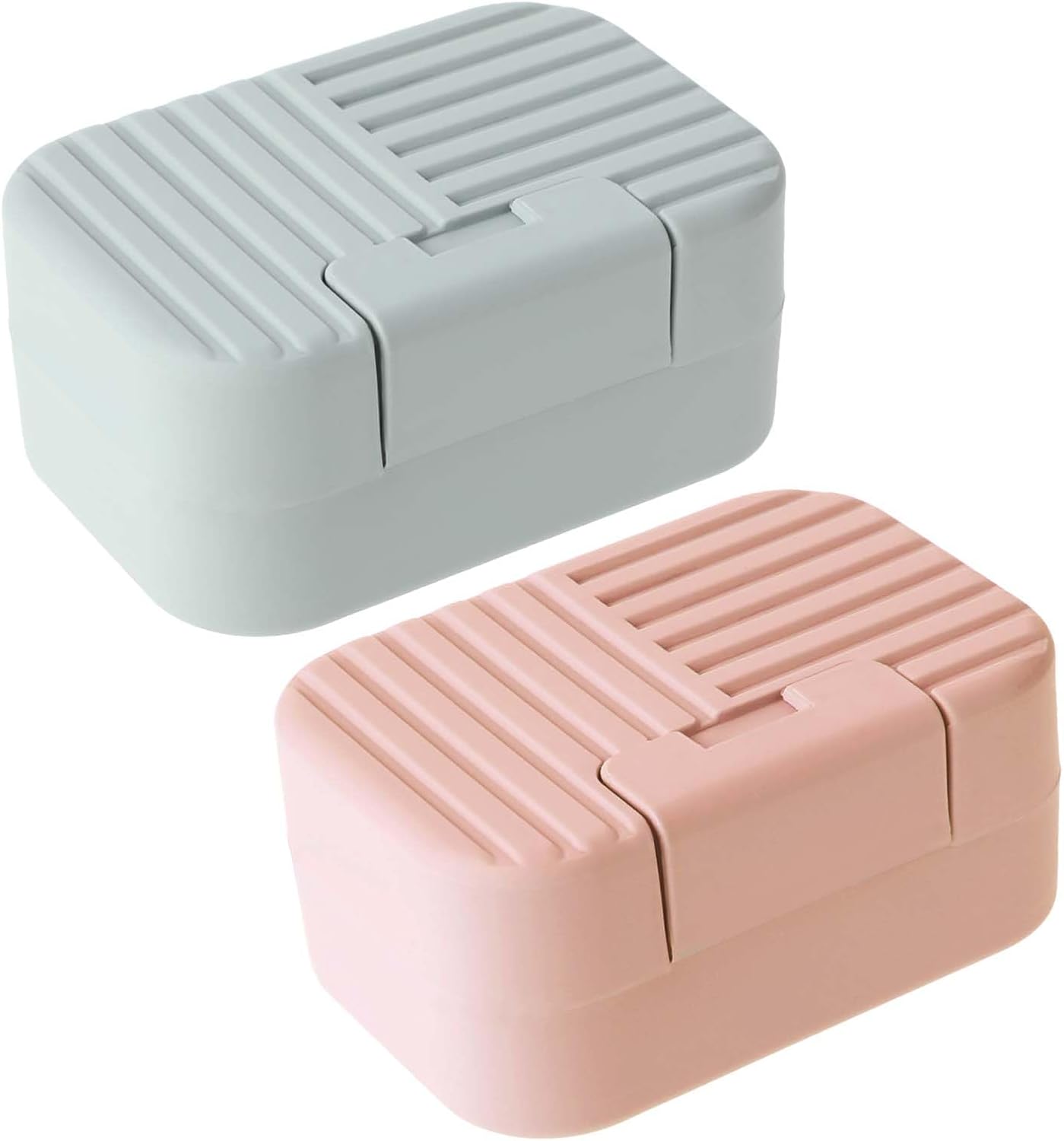 2 Pack Travel Soap Case with Lever - Holder for Soap & Shampoo Bars with Secure 4-Point Closure - Image 6