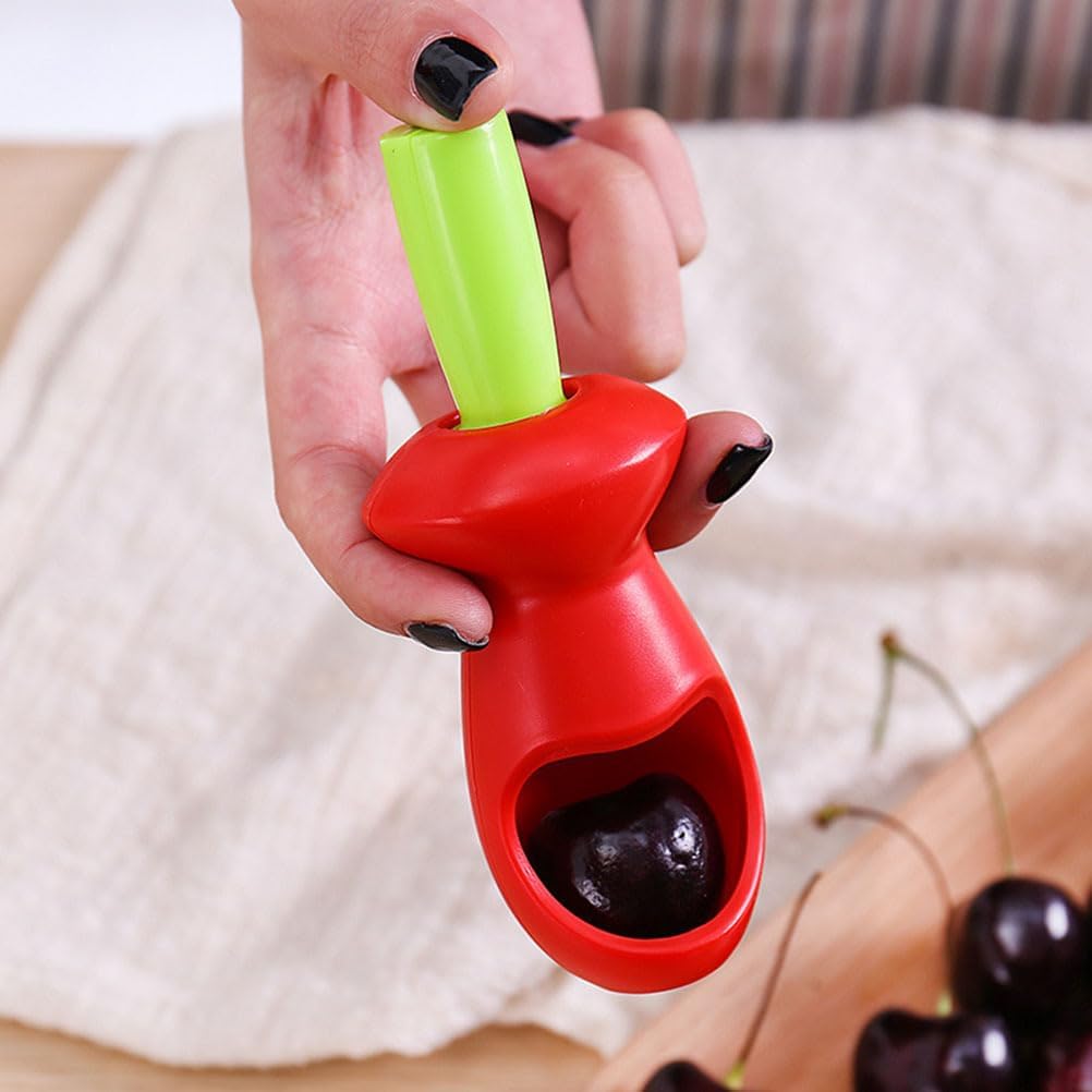 Cherry and Olive Pitter with Splatter Protection for Clean Work - Handy Kitchen Tool - Image 1