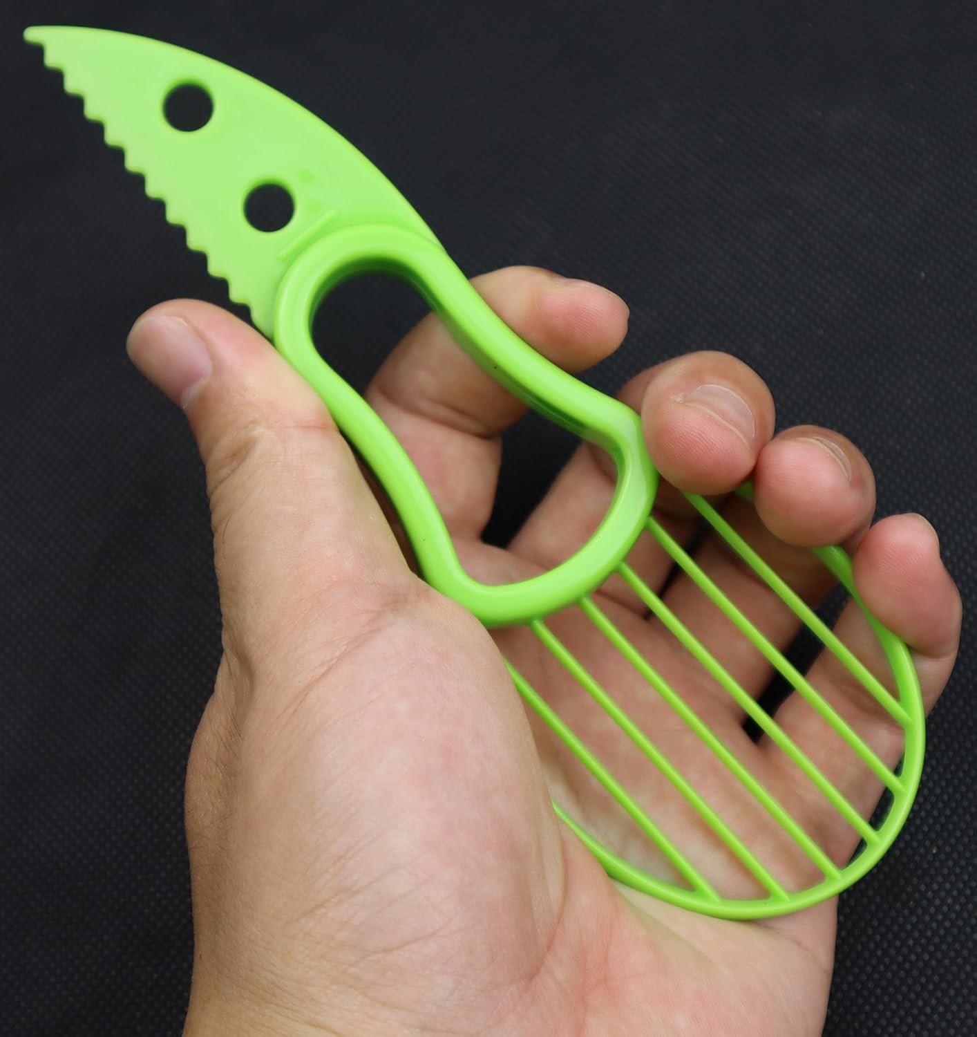 3-in-1 Avocado Tool - Safe Cutter, Pitter and Spoon in One - Green - Set of 1 - Image 7