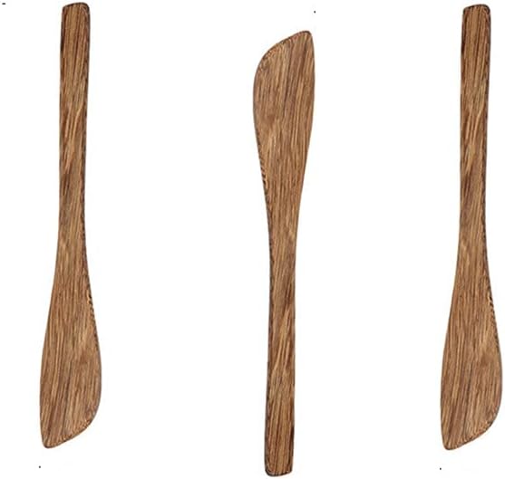 3-Piece Teak Kitchen Utensil Set Safe for Non-Stick Pans Heat Resistant Cooking Tools - Image 3