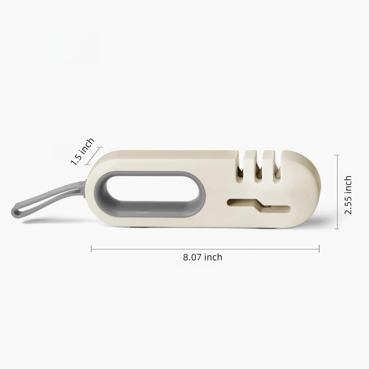 4-in-1 Kitchen Sharpener White Grey for Fruit Knives Steel Knives and Scissors - Image 6