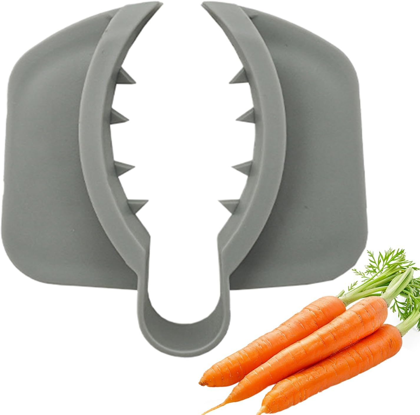 1 Piece Grey Anti-Slip Vegetable Cutter Safety Gloves - Ergonomic Kitchen Protection for Durable Food Preparation - Image 1