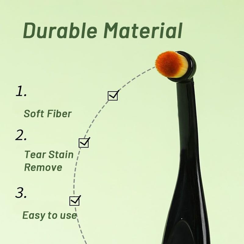 4 Pack Black Pet Tear Stain Remover Brush with Ergonomic Handle and Washable Bristles - Image 6