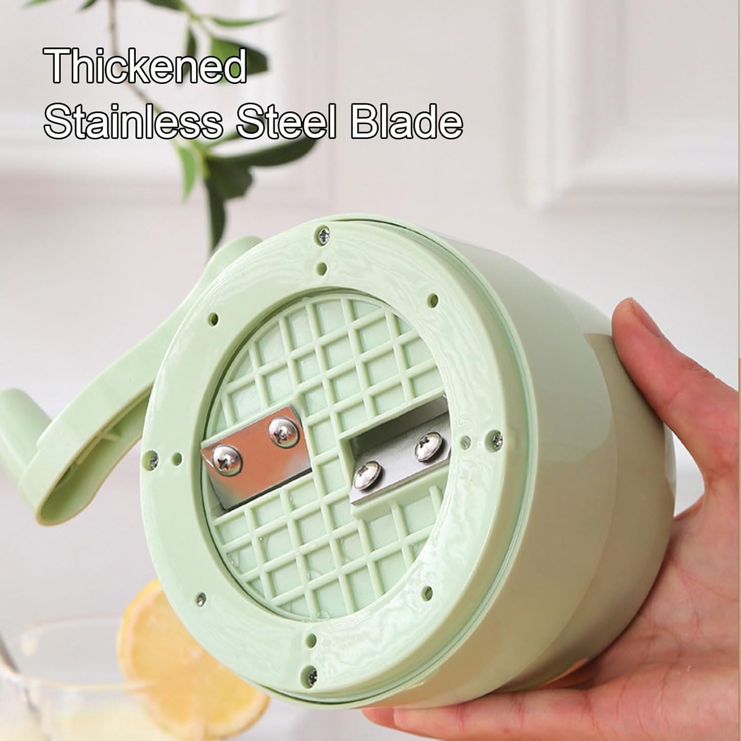 1 Piece Green Manual Multifunctional Slushy Machine Ice Crusher Portable Snow Cone Maker Household Small Ice Breaker for Cafes Restaurants Ice Cream Shops - Image 5