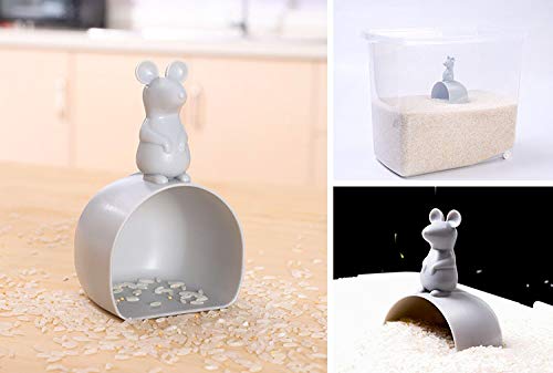Cartoon Mouse Grey Rice Paddle - Kitchen Tool for Grains - Image 4