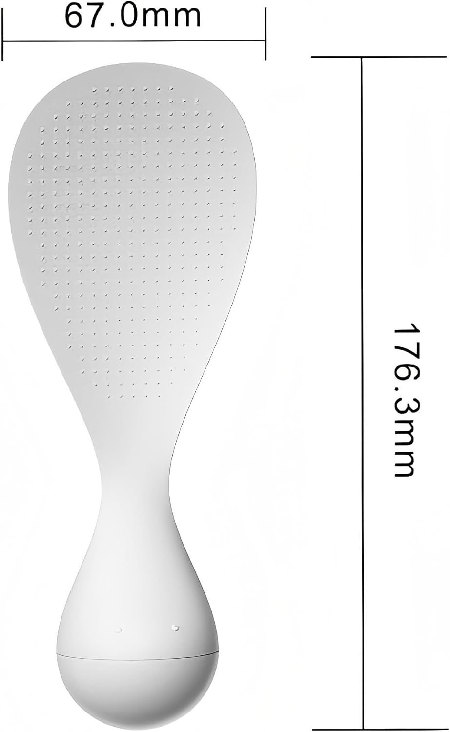 1pc Non-Stick Rice Paddle Spatula - Heat Resistant Scoop for Electric Rice Cooker - Easy to Clean Kitchen Tool - Pink Vertical Design - Image 7