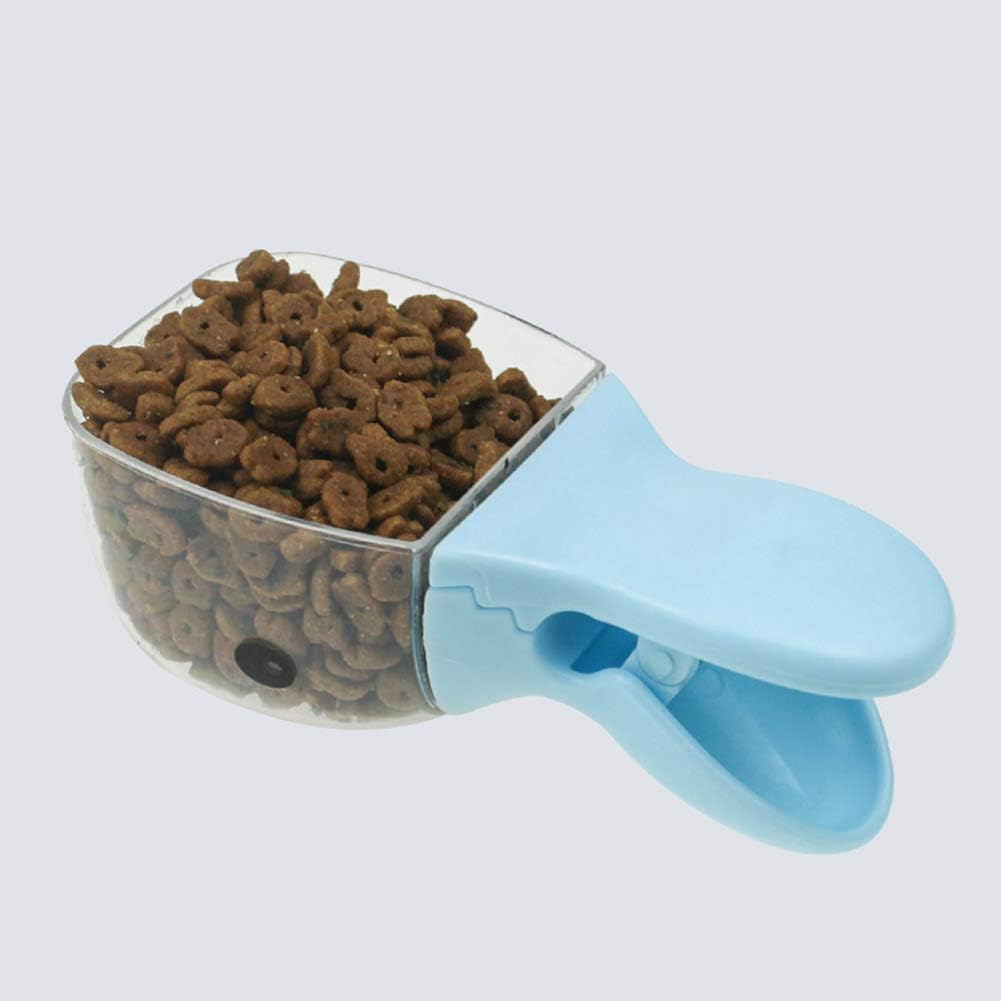 3-Piece Pet Food Scoop Set 2-in-1 Dog Cat Feeding Spoon with Food Bag Sealing Clip - Image 4
